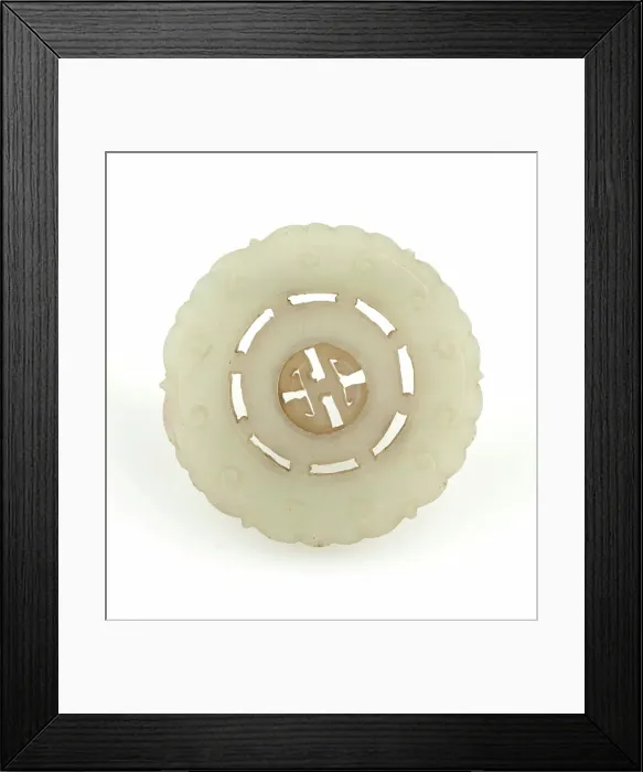 Framed Print : Free-centered disc, 19th century. Creator: Unknown Framed Print : Free-centered disc, 19th century. Creator: Unknown