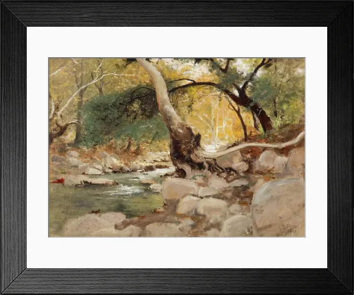 Framed Print : Mission Canyon, Santa Barbara, 1911. Creator: Lockwood de Forest
