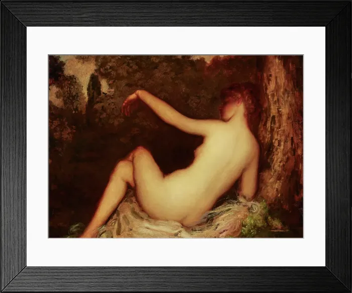 Framed Print : The Butterfly, 1890s. Creator: Arthur Davies Framed Print : The Butterfly, 1890s. Creator: Arthur Davies
