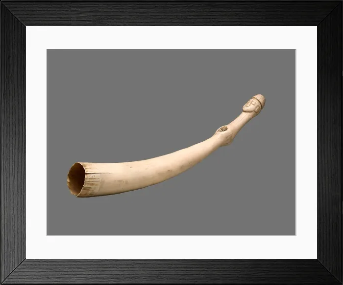 Framed Print : Paramount chief horn, about 1950. Creator: Unknown Framed Print : Paramount chief horn, about 1950. Creator: Unknown