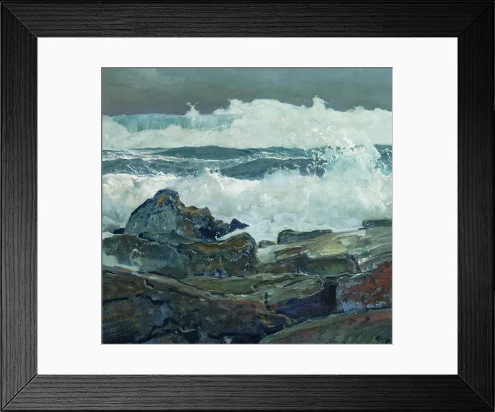 Framed Print : The Next Wave, about 1924. Creator: Frederick Judd Waugh Framed Print : The Next Wave, about 1924. Creator: Frederick Judd Waugh