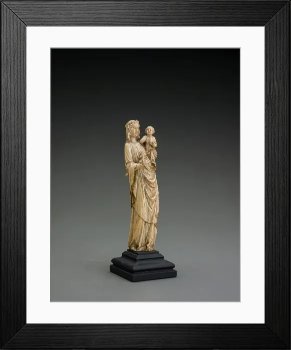 Framed Print : Virgin and Child, third quarter of 14th century. Creator: Unknown Framed Print : Virgin and Child, third quarter of 14th century. Creator: Unknown