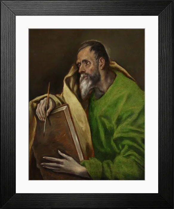 Framed Print : St Luke, about 1610-1614. Creator: El Greco Framed Print : St Luke, about 1610-1614. Creator: El Greco