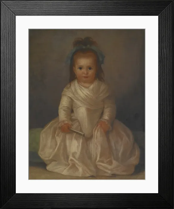 Framed Print : Portrait of a Little Girl, about 1788. Creator: Agustin Esteve y Marques Framed Print : Portrait of a Little Girl, about 1788. Creator: Agustin Esteve y Marques