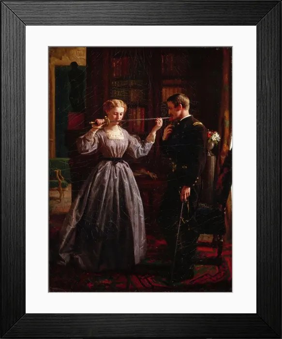 Framed Print : The Consecration, 1861, (1865). Creator: George Cochran Lambdin Framed Print : The Consecration, 1861, (1865). Creator: George Cochran Lambdin