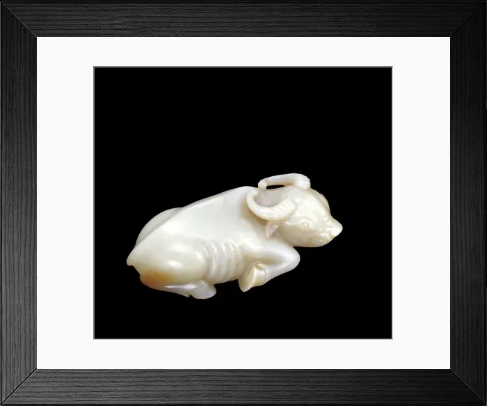 Framed Print : Reclining water buffalo, 1127-1279. Creator: Unknown Framed Print : Reclining water buffalo, 1127-1279. Creator: Unknown