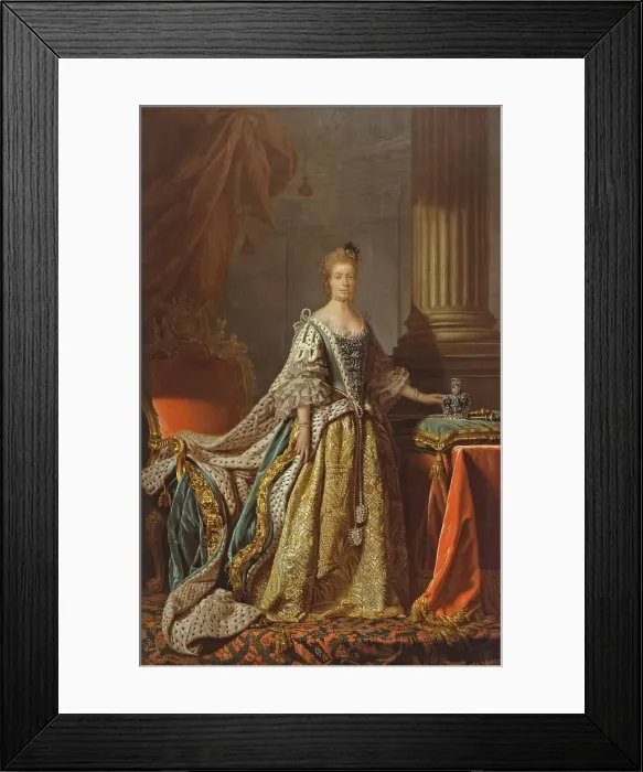 Framed Print : Queen Charlotte, probably 1762-66. Creator: Allan Ramsay Framed Print : Queen Charlotte, probably 1762-66. Creator: Allan Ramsay