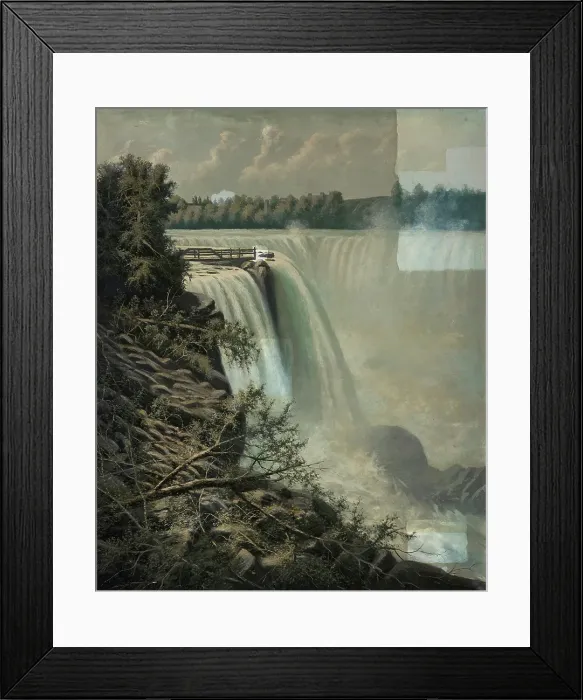 Framed Print : Niagara Falls, 1820-1884. Creator: De Witt Clinton Boutelle Framed Print : Niagara Falls, 1820-1884. Creator: De Witt Clinton Boutelle