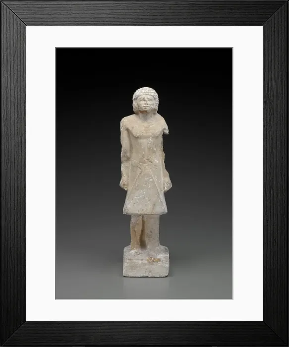 Framed Print : Statuette of a Striding Official, 2465-2323 BC. Creator: Unknown