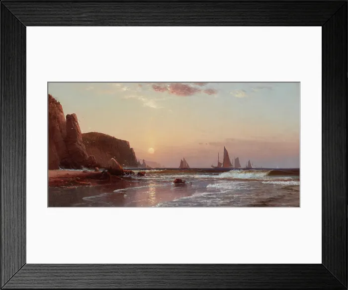 Framed Print : Morning at Grand Manan, 1878. Creator: Alfred Thompson Bricher Framed Print : Morning at Grand Manan, 1878. Creator: Alfred Thompson Bricher