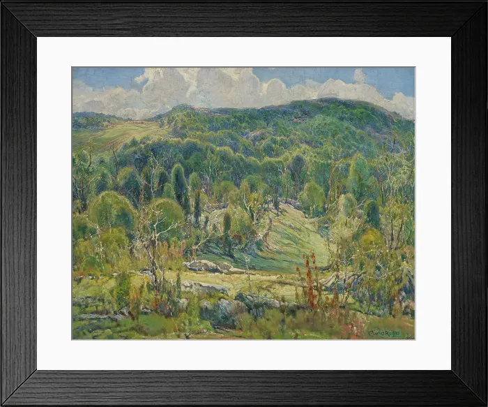 Framed Print : Mid-Summer, 1920. Creator: Charles Reiffel Framed Print : Mid-Summer, 1920. Creator: Charles Reiffel