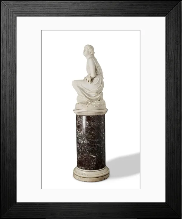 Framed Print : Ruth Gleaning, 1860. Creator: Randolph Rogers Framed Print : Ruth Gleaning, 1860. Creator: Randolph Rogers