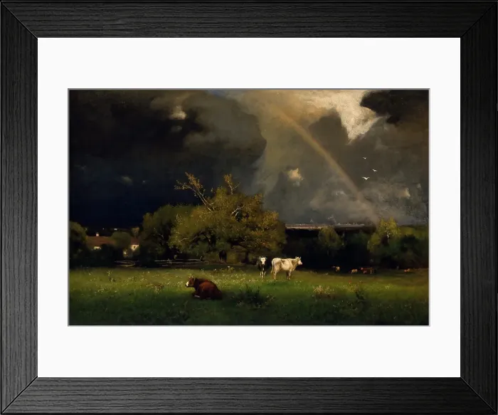 Framed Print : The Rainbow, about 1878-1879. Creator: George Inness