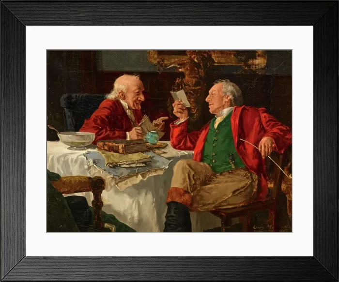 Framed Print : The Conversation, about 1907. Creator: Louis Charles Moeller Framed Print : The Conversation, about 1907. Creator: Louis Charles Moeller