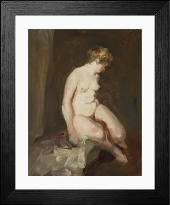 Framed Print : Nude, 1911. Creator: Robert Henri Framed Print : Nude, 1911. Creator: Robert Henri