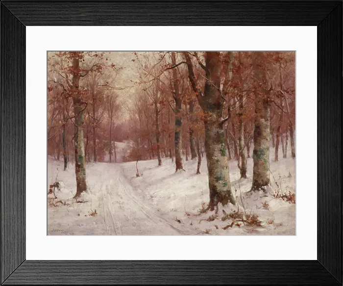 Framed Print : Woods in Winter, 1903. Creator: John Elwood Bundy Framed Print : Woods in Winter, 1903. Creator: John Elwood Bundy