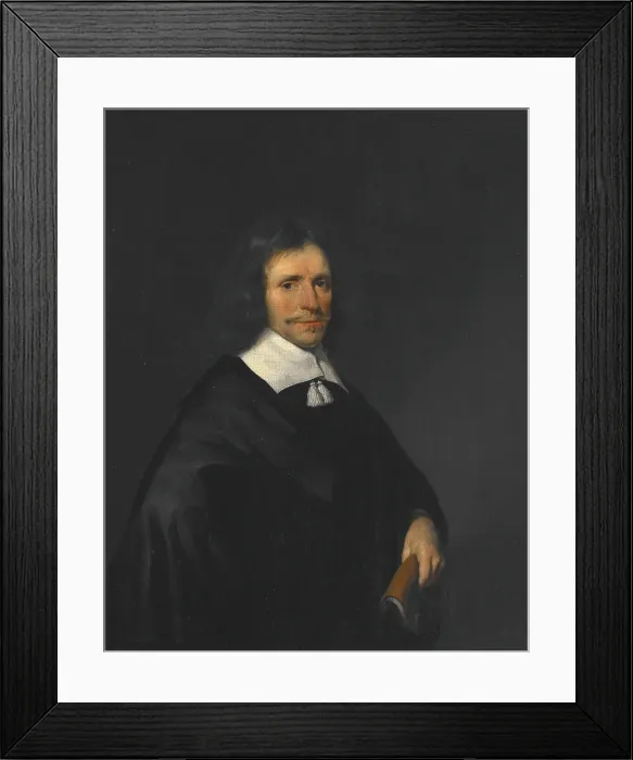 Framed Print : Portrait of a Man, about 1658. Creator: Gerard Terborch II Framed Print : Portrait of a Man, about 1658. Creator: Gerard Terborch II