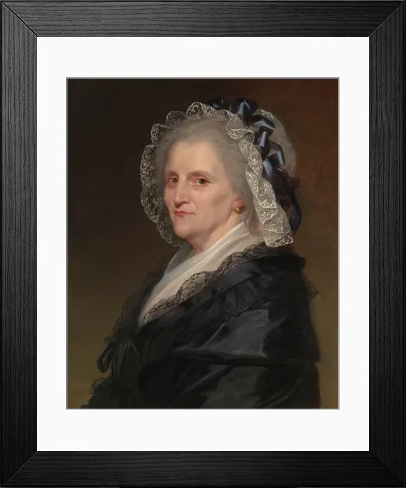 Framed Print : Portrait of an Elderly Woman, about 1780. Creator: Robert Lefevre Framed Print : Portrait of an Elderly Woman, about 1780. Creator: Robert Lefevre