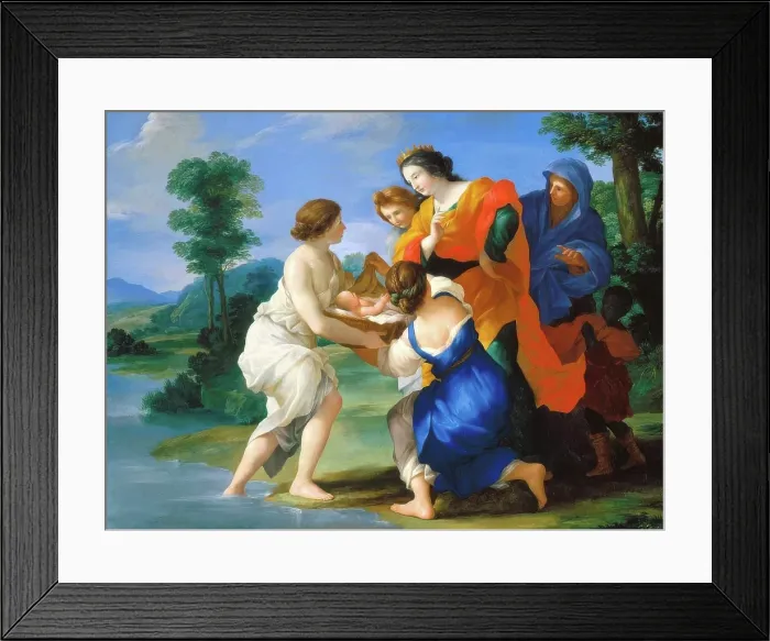 Framed Print : The Finding of Moses, about 1656-1657. Creator: Giovanni Francesco Romanelli Framed Print : The Finding of Moses, about 1656-1657. Creator: Giovanni Francesco Romanelli