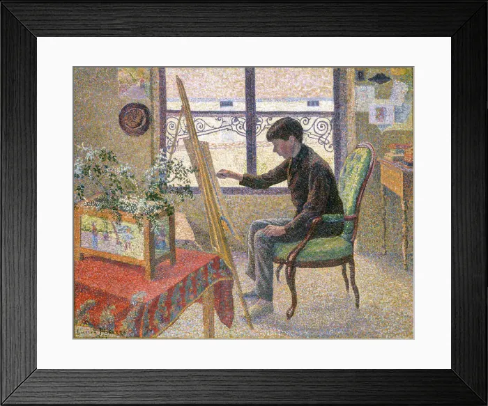 Framed Print : Interior of the Studio, 1887. Creator: Lucien Pissarro Framed Print : Interior of the Studio, 1887. Creator: Lucien Pissarro
