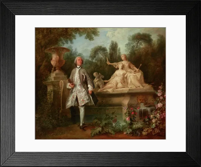 Framed Print : Portrait of the Actor Grandval, about 1742. Creators: Nicolas Lancret, Charles-Francois Racot de Grandval Framed Print : Portrait of the Actor Grandval, about 1742. Creators: Nicolas Lancret, Charles-Francois Racot de Grandval