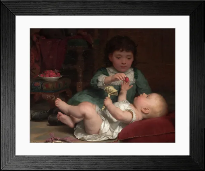 Framed Print : Temptation, about 1884. Creator: Seymour Joseph Guy Framed Print : Temptation, about 1884. Creator: Seymour Joseph Guy
