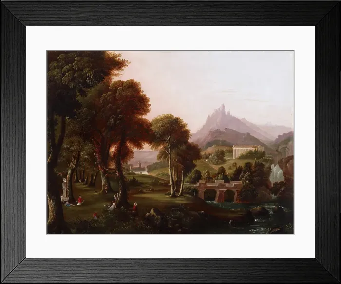 Framed Print : Copy of Dream of Arcadia by Thomas Cole, about 1863. Creator: Unknown Framed Print : Copy of Dream of Arcadia by Thomas Cole, about 1863. Creator: Unknown