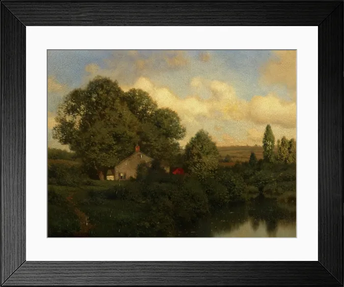 Framed Print : Afternoon in Monmouth County, N.J. 1854-1907. Creator: Henry Pember Smith Framed Print : Afternoon in Monmouth County, N.J. 1854-1907. Creator: Henry Pember Smith