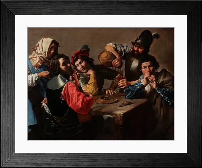 Framed Print : The Concert, about 1615. Creator: Valentin de Boulogne Framed Print : The Concert, about 1615. Creator: Valentin de Boulogne