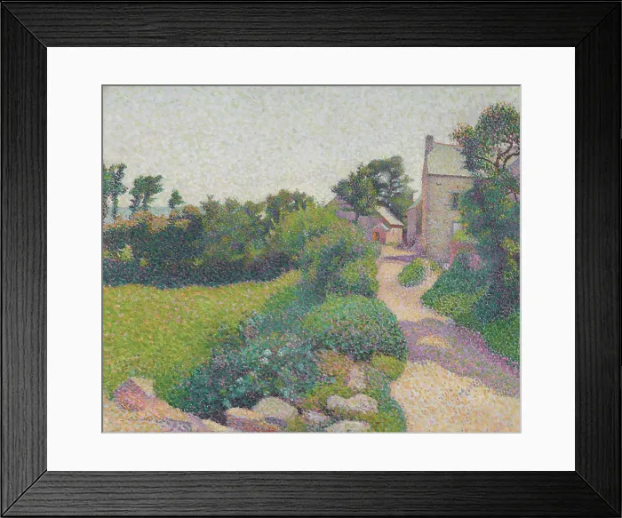 Framed Print : The Road in Sunlight, about 1887. Creator: Henri Delavallee Framed Print : The Road in Sunlight, about 1887. Creator: Henri Delavallee