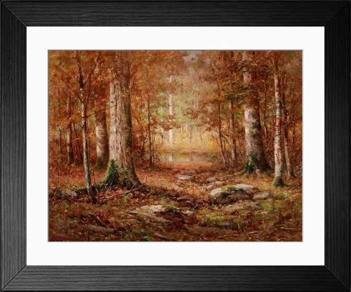 Framed Print : Woodland, Northern Michigan, 1902. Creator: John Elwood Bundy Framed Print : Woodland, Northern Michigan, 1902. Creator: John Elwood Bundy