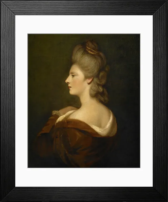 Framed Print : Portrait of a Woman presumed to be Mrs. James Fox, about 1775-1780. Creator: Sir Joshua Reynolds Framed Print : Portrait of a Woman presumed to be Mrs. James Fox, about 1775-1780. Creator: Sir Joshua Reynolds