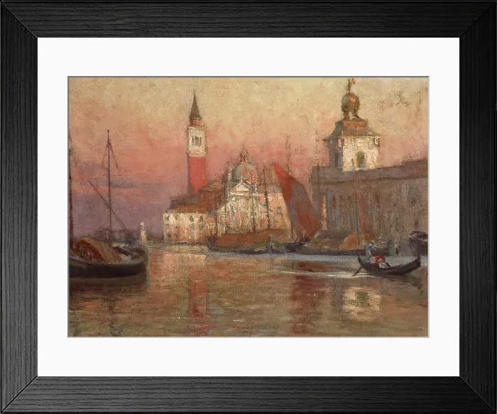 Framed Print : San Giorgio, Venice, about 1900. Creator: Herbert W. Faulkner Framed Print : San Giorgio, Venice, about 1900. Creator: Herbert W. Faulkner