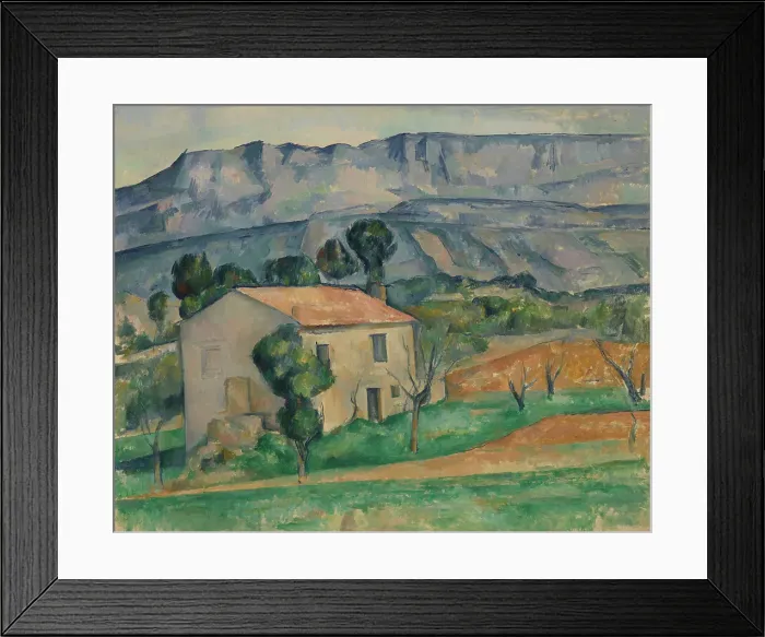 Framed Print : House in Provence, about 1885. Creator: Paul Cezanne Framed Print : House in Provence, about 1885. Creator: Paul Cezanne