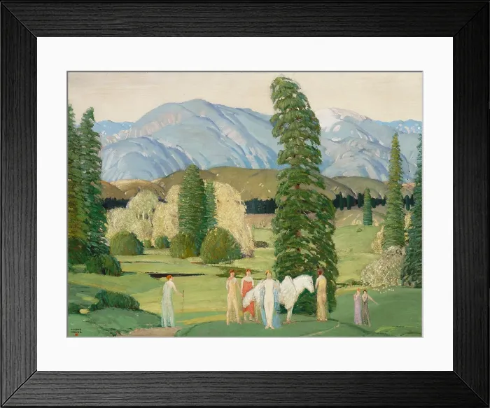 Framed Print : Pegasus Unmounted, about 1922. Creator: Victor Higgins Framed Print : Pegasus Unmounted, about 1922. Creator: Victor Higgins