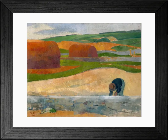 Framed Print : Seaweed Gatherer, about 1890. Creator: Paul Serusier