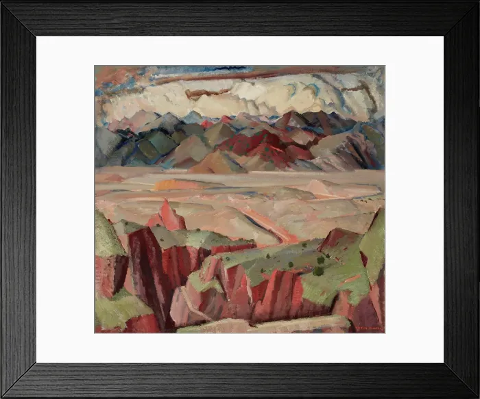 Framed Print : Mountains and Valleys, about 1933-1935. Creator: Victor Higgins Framed Print : Mountains and Valleys, about 1933-1935. Creator: Victor Higgins