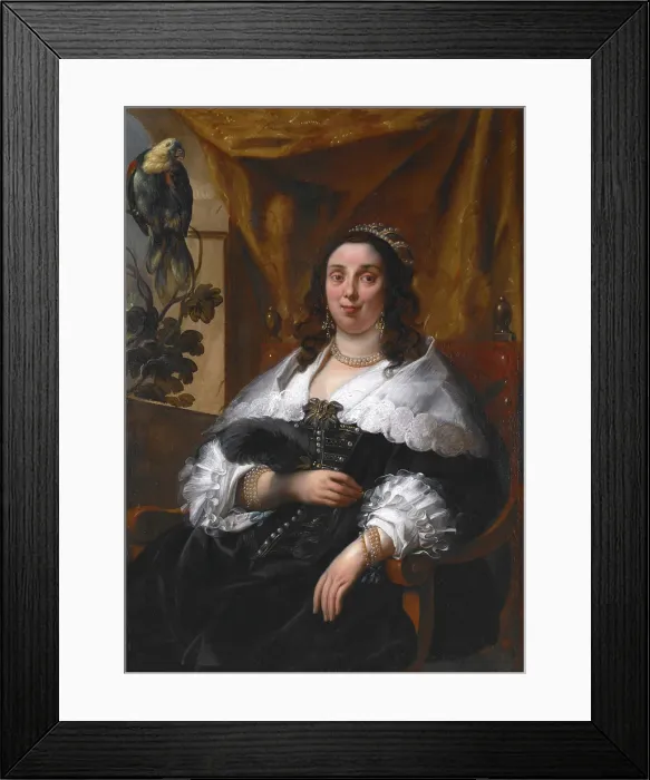 Framed Print : Portrait of a Lady, late 1640s. Creator: Jacob Jordaens I Framed Print : Portrait of a Lady, late 1640s. Creator: Jacob Jordaens I