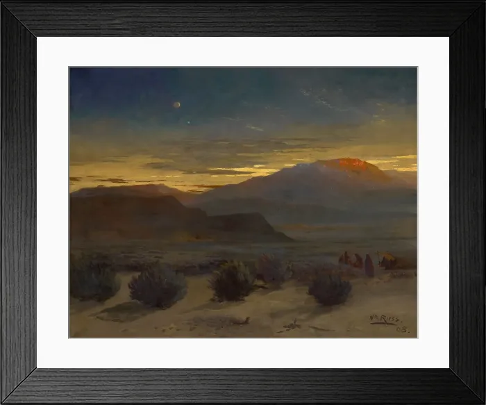 Framed Print : Wyoming Desert, 1908. Creator: Wilhelm J Riess Framed Print : Wyoming Desert, 1908. Creator: Wilhelm J Riess