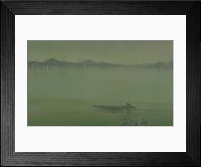 Framed Print : Thames Nocturne, about 1872. Creator: James Abbott McNeill Whistler Framed Print : Thames Nocturne, about 1872. Creator: James Abbott McNeill Whistler
