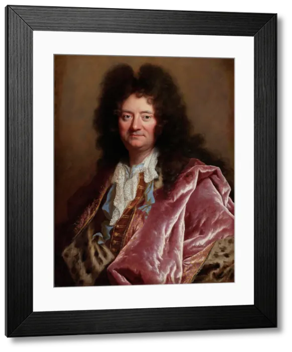 Framed Print : Portrait of a Gentleman, about 1705. Creator: Hyacinthe Rigaud Framed Print : Portrait of a Gentleman, about 1705. Creator: Hyacinthe Rigaud