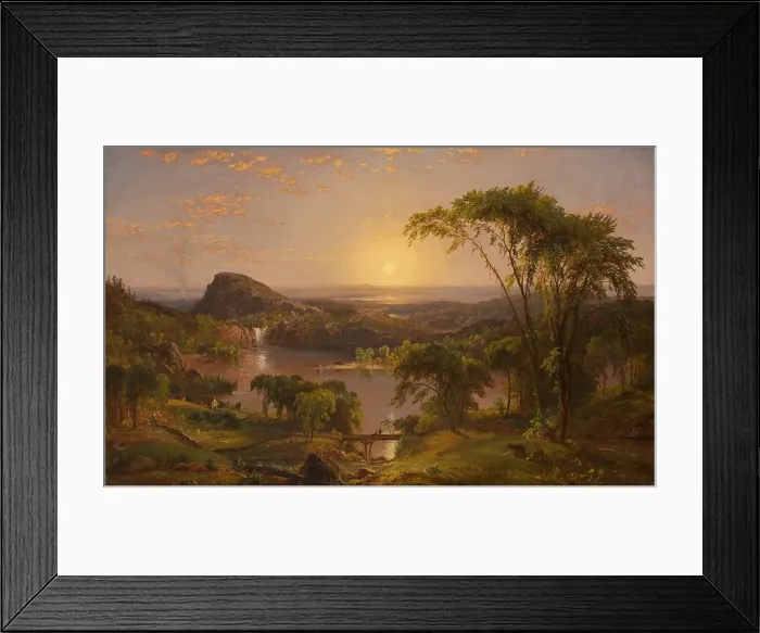 Framed Print : Summer, Lake Ontario, 1857. Creator: Jasper Francis Cropsey Framed Print : Summer, Lake Ontario, 1857. Creator: Jasper Francis Cropsey