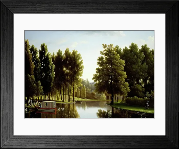 Framed Print : The Park at Mortefontaine, 1806. Creator: Jean Joseph Xavier Bidauld Framed Print : The Park at Mortefontaine, 1806. Creator: Jean Joseph Xavier Bidauld