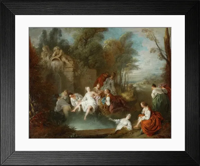 Framed Print : The Bathers, 1730s. Creator: Jean-Baptiste Pater Framed Print : The Bathers, 1730s. Creator: Jean-Baptiste Pater