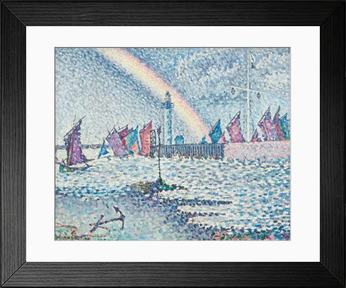 Framed Print : Entrance to the Port of Honfleur, 1899. Creator: Paul Signac Framed Print : Entrance to the Port of Honfleur, 1899. Creator: Paul Signac