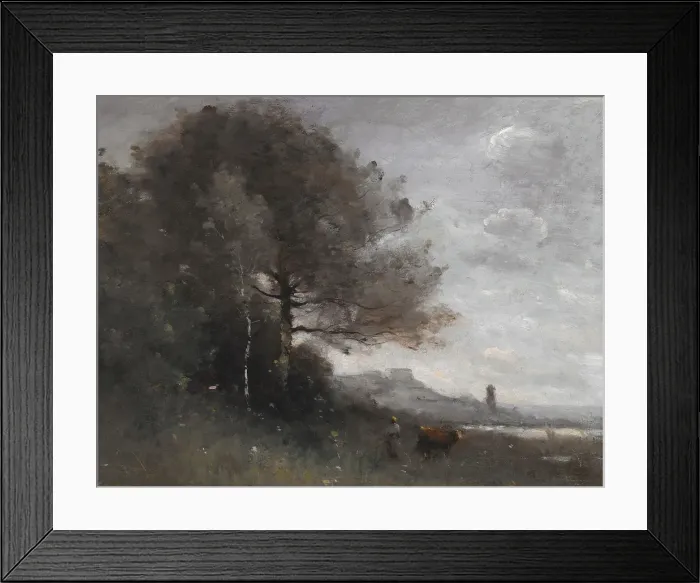 Framed Print : Souvenir d'Italie, unknown date. Creator: Jean-Baptiste-Camille Corot. Souvenir d'Italie, unknown date. Creator: Jean-Baptiste-Camille Corot Framed Print : Souvenir d'Italie, unknown date. Creator: Jean-Baptiste-Camille Corot. Souvenir d'Italie, unknown date. Creator: Jean-Baptiste-Camille Corot