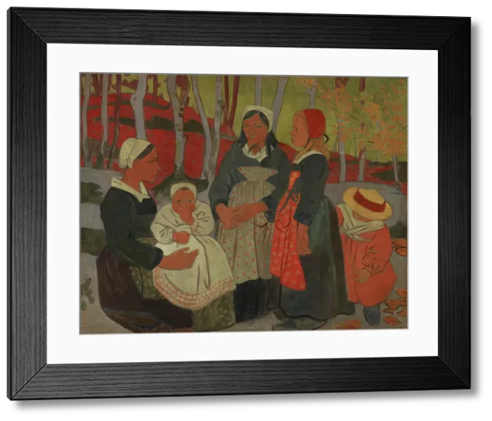 Framed Print : Bretons in the Forest of Huelgoat, 1893. Creator: Paul Serusier Framed Print : Bretons in the Forest of Huelgoat, 1893. Creator: Paul Serusier