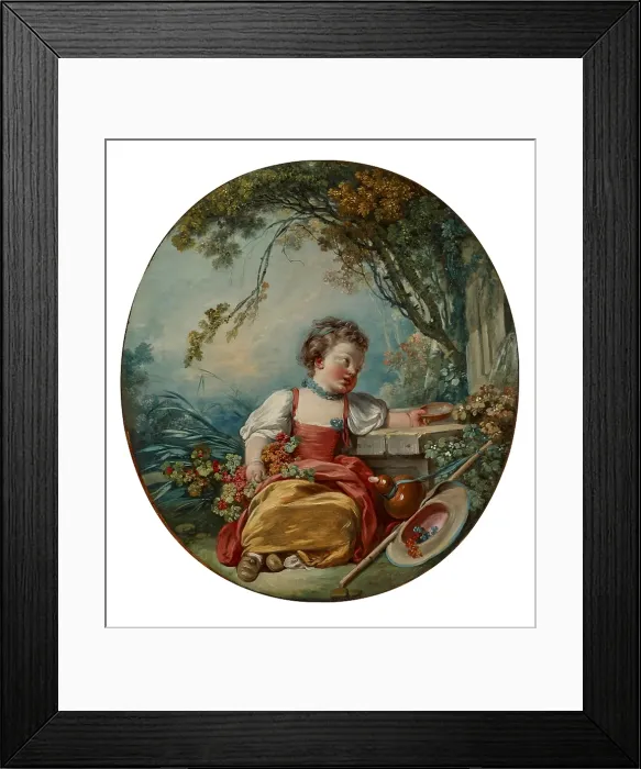 Framed Print : The Little Pilgrim, about 1754. Creator: Jean-Honore Fragonard Framed Print : The Little Pilgrim, about 1754. Creator: Jean-Honore Fragonard