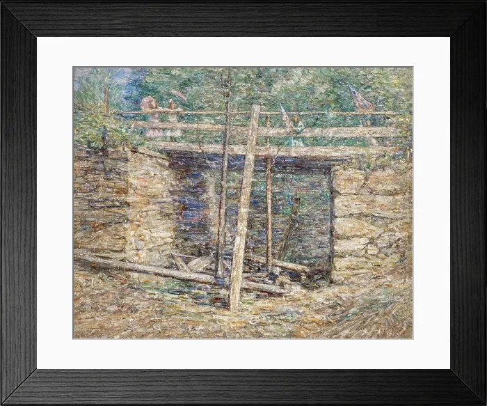 Framed Print : The Old Bridge, about 1923. Creator: William L Carrigan Framed Print : The Old Bridge, about 1923. Creator: William L Carrigan