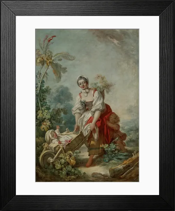 Framed Print : The Joys of Motherhood, about 1754. Creator: Jean-Honore Fragonard Framed Print : The Joys of Motherhood, about 1754. Creator: Jean-Honore Fragonard